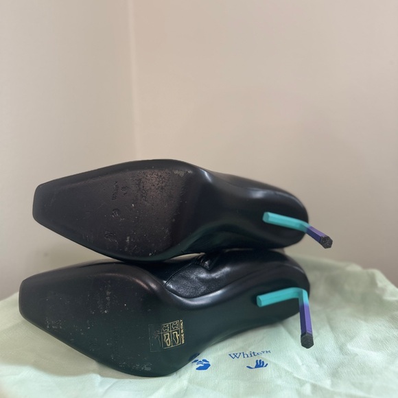 Off-White Allen 140mm leather ankle boots with a gradient heel - Picture 6 of 7